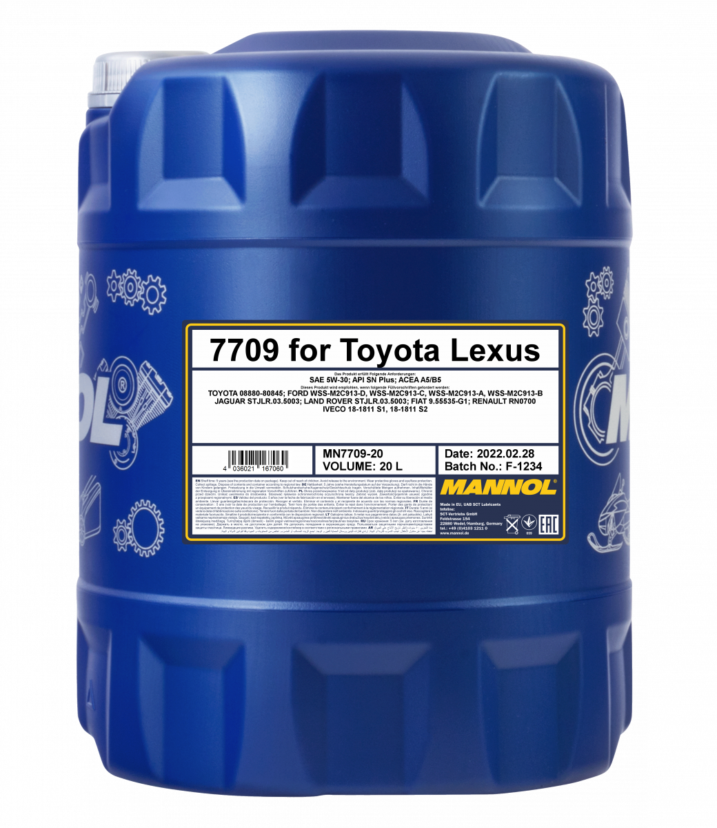 Λιπαντικό κινητήρα Mannol TOYOTA