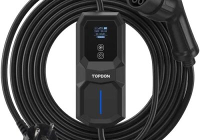 Φορητός-Φορτιστής-Ηλεκτρικών-Αυτοκινήτων-TOPDON-PULSEQ-AC-230V-3.7KW-Type-2