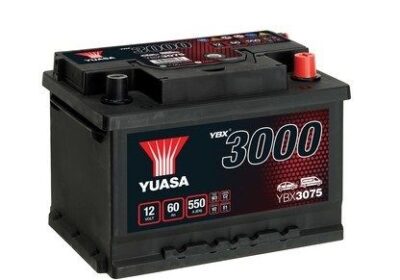 YUASA-YBX3075-–-Μπαταρία-Αυτοκινήτου-12V-60Ah-550A-SMF-243×175×175-mm