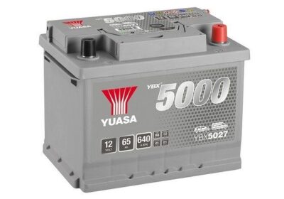 YUASA-YBX5027-–-Μπαταρία-Αυτοκινήτου-12V-65Ah-640A-SMF-Silver-High-Performance-243×175×190-mm