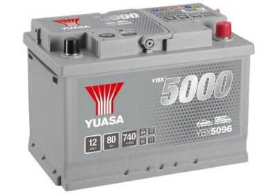 YUASA-YBX5080-–-Μπαταρία-Αυτοκινήτου-12V-80Ah-740A-SMF-Silver-High-Performance-278×175×190-mm