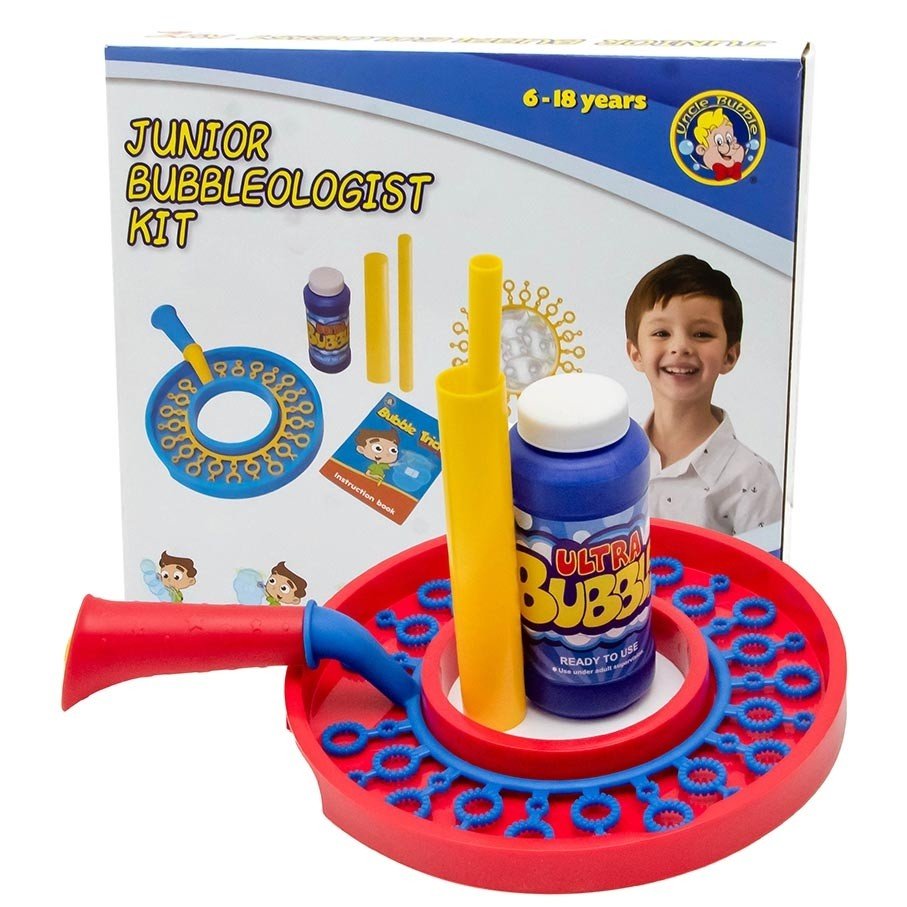 Uncle Bubble Junior Bubble Kit. Bubble Wand with 236 Milliliter Bubble Solution