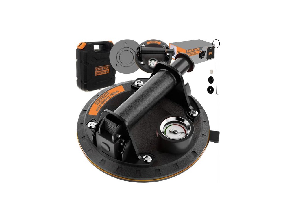 Βεντούζα με τρόμπα και μανόμετρο με μέγιστο βάρος ανύψωσης 200 kg