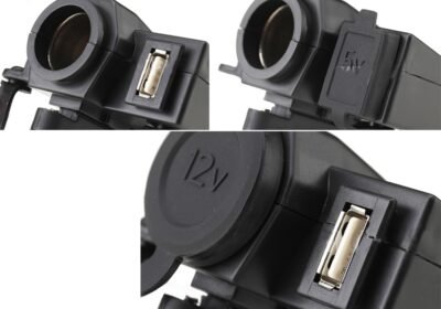 2in1-Αναπτήρας-φορτιστής-USB-για-Μοto-ποδήλατο-και-αυτοκίνητο-με-θύρα-USB-5V