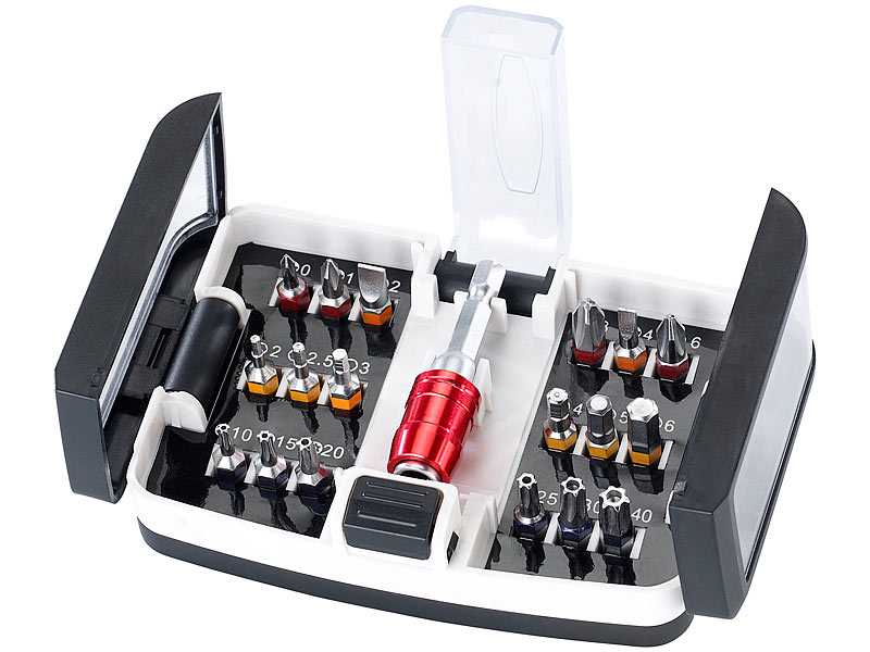 AGT κασετίνα με 18 μύτες κατσαβιδιών χρωμίου βαναδίου