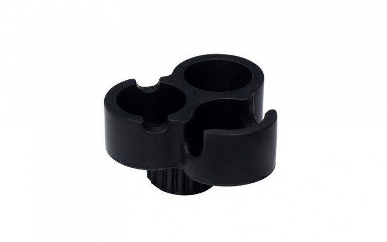 Allride τριπλή ποτηροθήκη αυτοκινήτου μαύρη 18x18x11cm