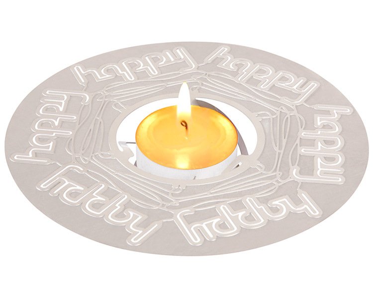 Candle card happy happy από ανοξείδωτο ατσάλι – 140×5 χιλιοστά
