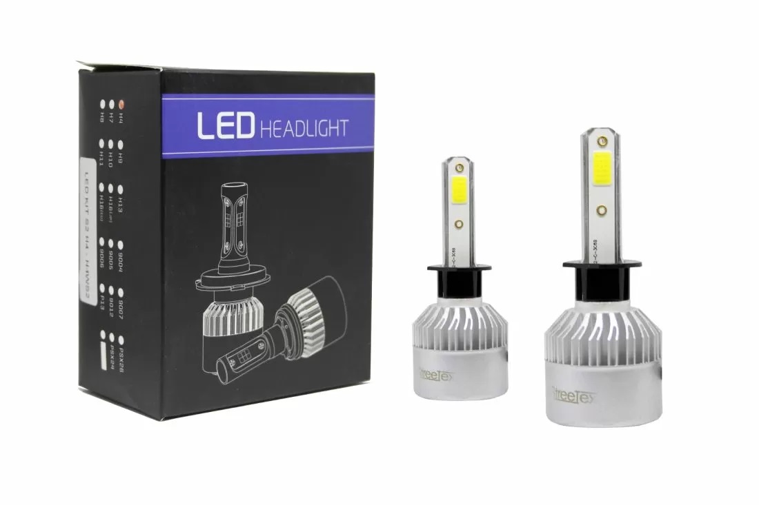 Led λάμπες Η1 για μεσαία ή μεγάλα φώτα S2 7600 lumen , 36 Watt – COB 6000K H1WS2