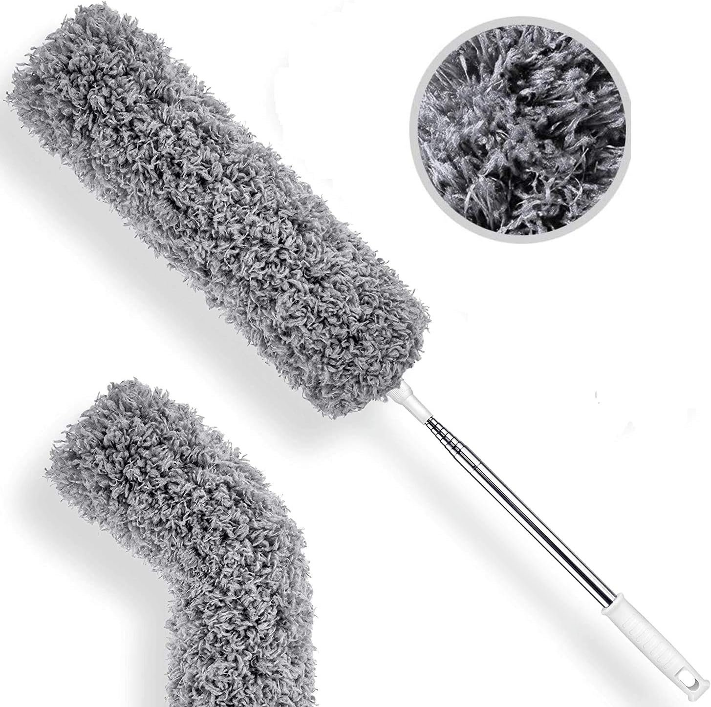 Τηλεσκοπικό κοντάρι με εύκαμπτο ξεσκονόπανο από μικροΐνες για ηλεκτροστατική προσρόφηση