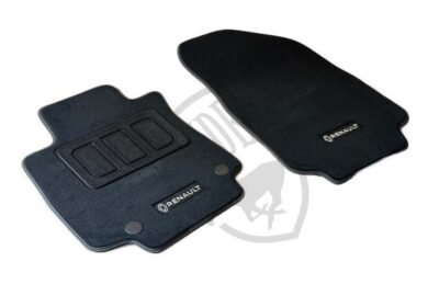 OEM-Mπροστινά-Πατάκια-Renault-Clio-2012-2019-μοκέτα-BELLA-PREMIUM-με-ανθρακί-ρελί-2τμχ