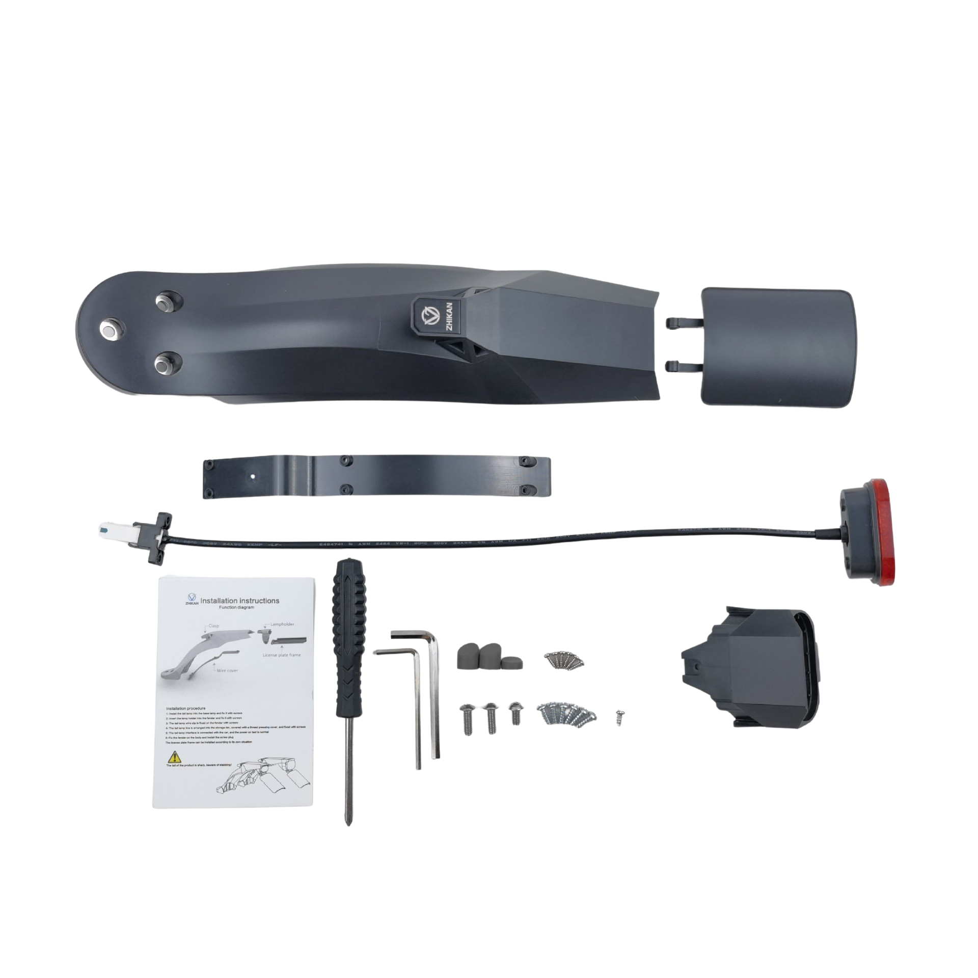 Fututech Taillight + Rear Mudguard Kit for Xiaomi Pro Pro2