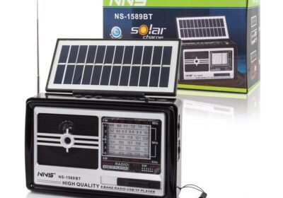 Retro-Ηλιακό-Bluetooth-Ραδιόφωνο-Ηχείο-Stereo-με-Φακό-LED-amp-USBSD-Player-FMAM-NS1589BT