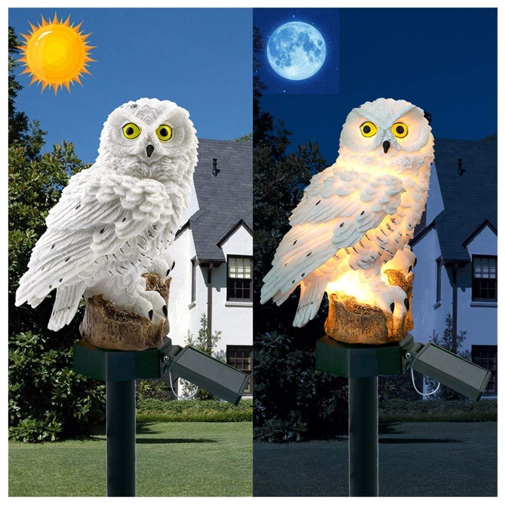 Ηλιακό φωτιστικό σε σχήμα κουκουβάγιας χιονιού