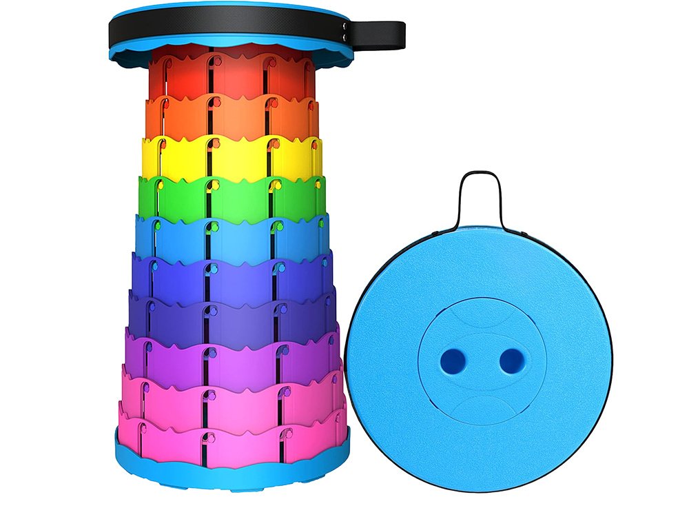 Πτυσσόμενο Τηλεσκοπικό Σκαμπό με Λουρί Μεταφοράς