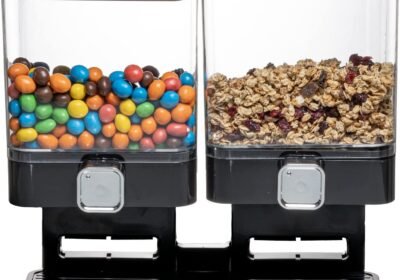 UNITED_ENTERTAINMENT_LUXURY_DOUBLE_CORNFLAKES_DISPENSER_BLACK