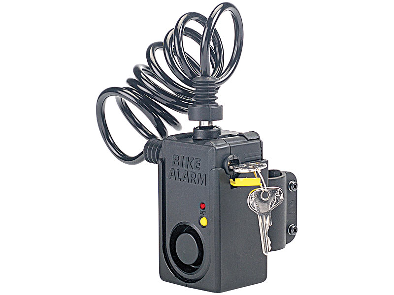 VisorTech 2 σε 1: Κλειδαριά ασφαλείας +Συναγερμός ποδηλάτου 110Db με αισθητήρα κίνησης