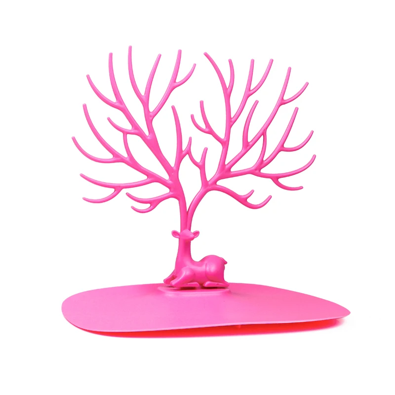 Σταντ Κοσμημάτων μαγικό Ελάφι σε ροζ χρώμα