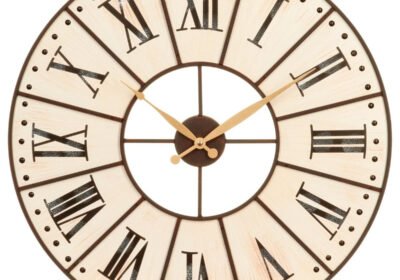 pendule-bois-cadran-metal-d58