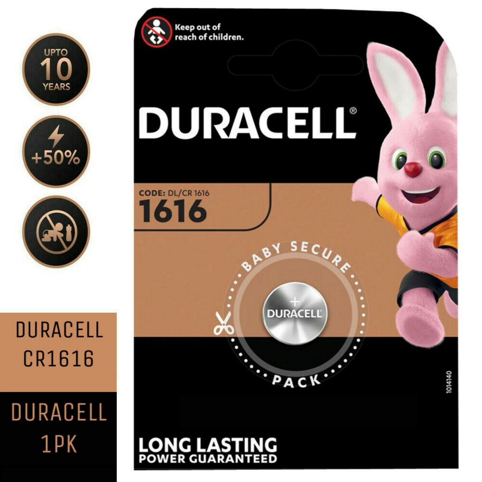Duracell 1616 Μπαταρία Λιθίου Ρολογιών CR1616 3V 1τμχ