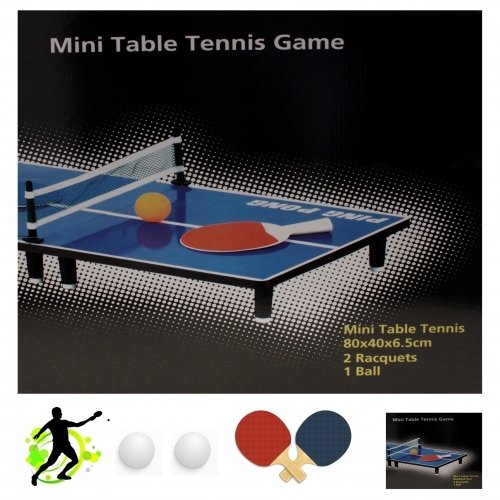 Επιτραπέζιο παιχνίδι ξύλινο πινγκ-πονγκ 80Χ40Χ6,5cm