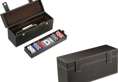 Κουτί-θήκη-από-δερματίνη-για-φιάλη-κρασιού-με-τράπουλα-amp-μάρκες