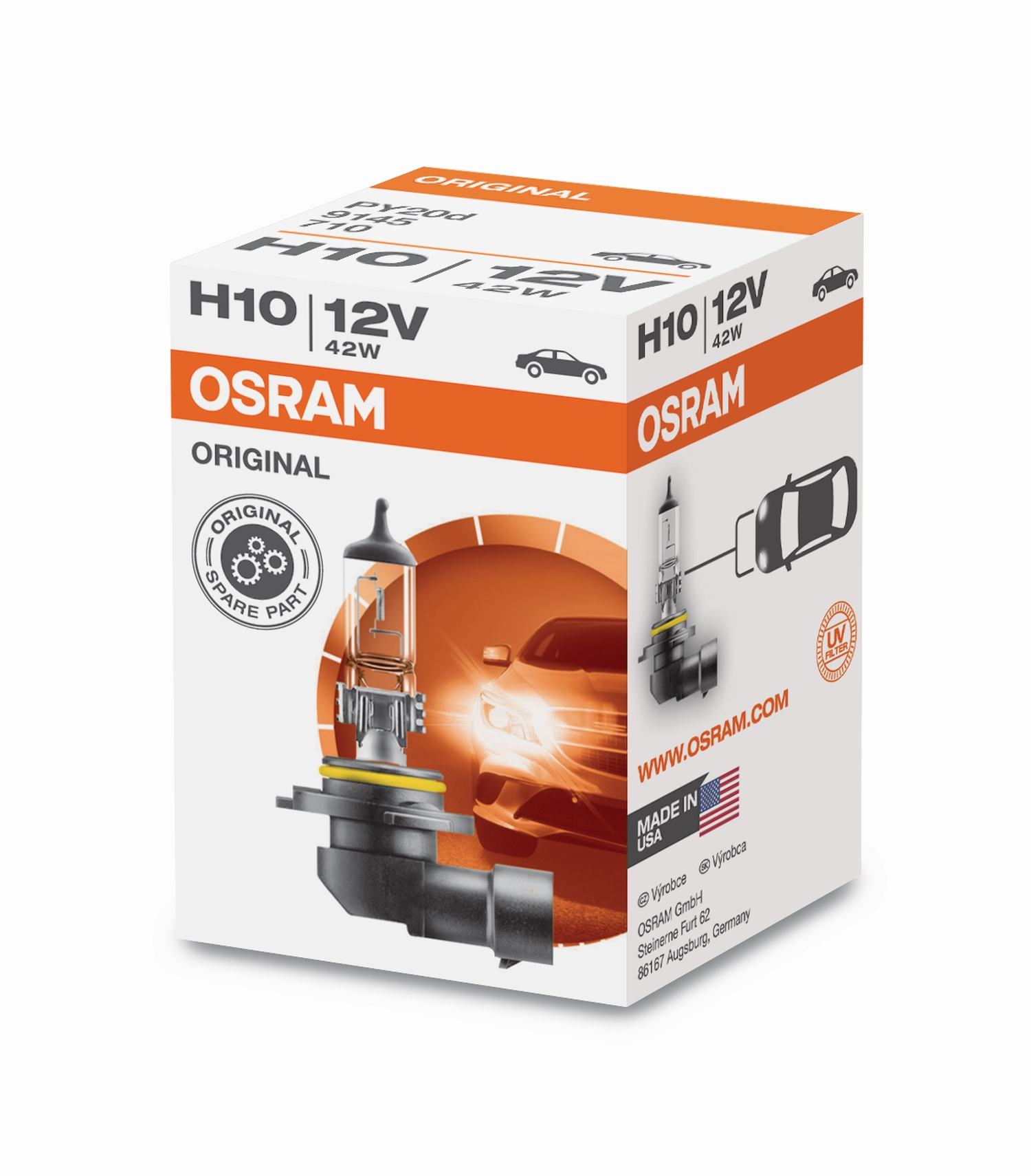 Λαμπα Osram H10 Original Line Halogen 12V 42W PY20d 1τμχ