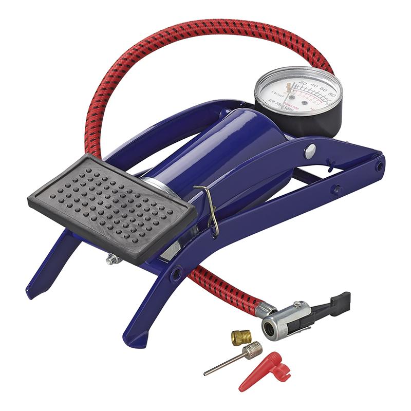 Μονή Τρόμπα Αέρος Ποδιού με Μανόμετρο 100 psi – 7 bar PROPLUS 580198