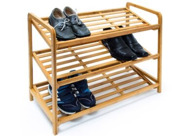 10018981 Schuhregal Bambus schräg