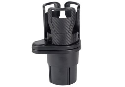 Ποτηροθήκη-Αυτοκινήτου-CARMOTION-Πολλαπλής-Χρήσης-2-Θέσεων-Carbon-Black