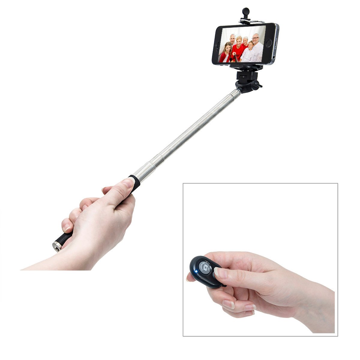 Πτυσσόμενο μπαστούνι selfie stick για κάμερα & smartphone 30-117 x 4,5 x 2 εκ.