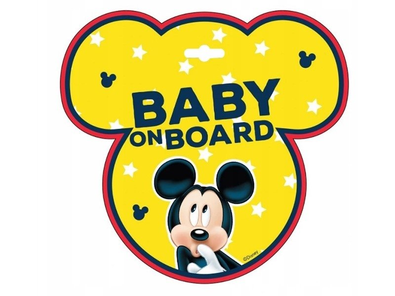 Σήμα N (νέου οδηγού) MICKEY MOUSE BABY ON BOARD D59612