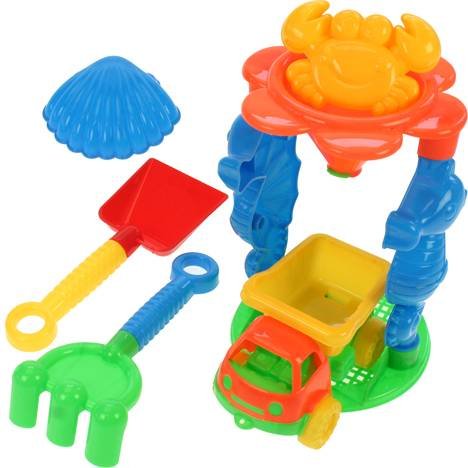 Σετ 6 τεμαχίων θαλάσσιου παιχνιδιού με φαρμάκια και φορτηγό 20Χ13cm