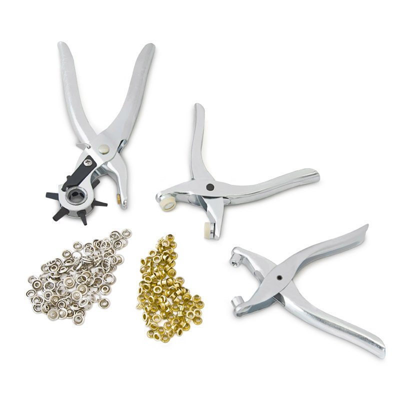 Σετ εργαλεία για τρύπημα – διακόσμηση ζωνών και υφασμάτων 21 εκ.