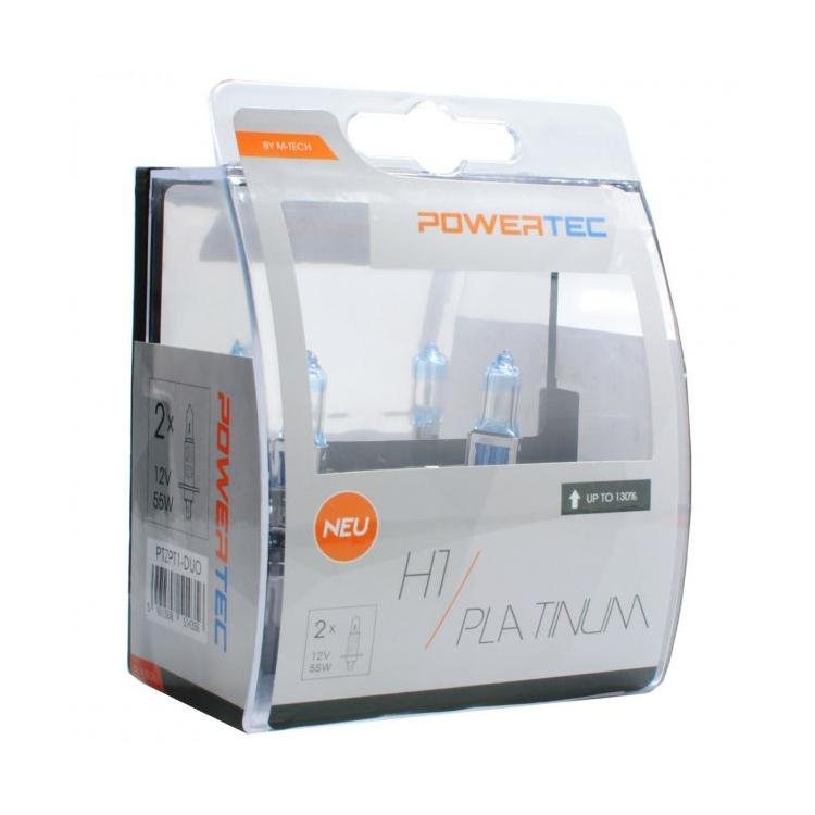 Σετ λάμπες MTECH Platinum H1 130% 12V 55W