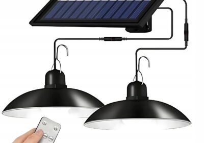 Σετ_2_Κρεμαστά_Ηλιακά_Φωτιστικά_με_Φωτοκύτταρο_και_Τηλεχειριστήριο_IP44_17x17εκ.