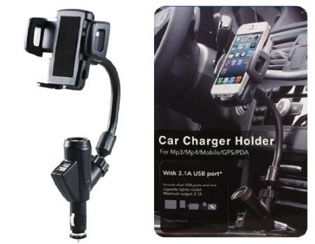 Φορτιστής και περιστροφική βάση σε ένα – συμβατό σε GPS/PDA/MP3